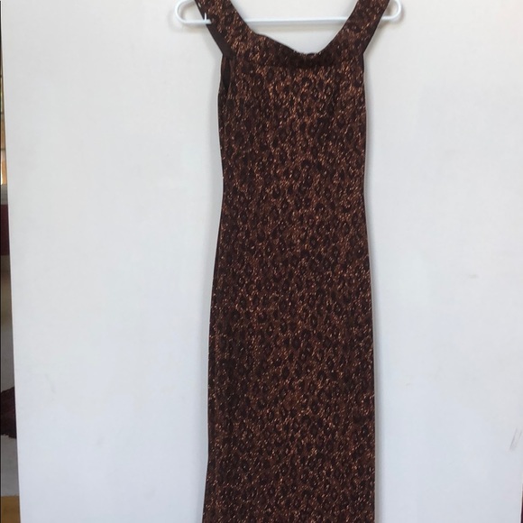 Glimmering Leopard Print Evening Gown - Picture 2 of 6